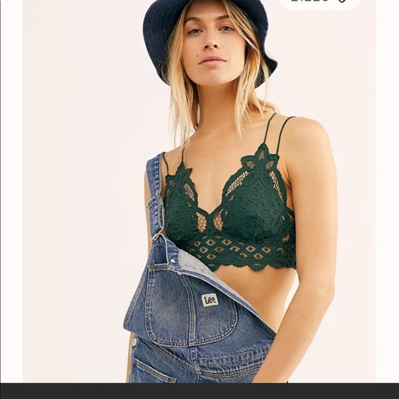 Free People Other - 🆕 ⭐️ Free People sexy Adella Bralette Green NWT